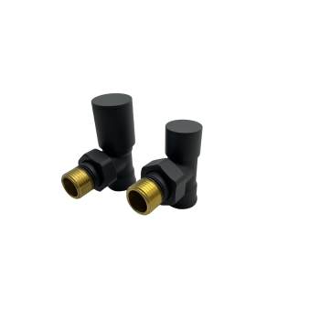 Heizkörperanschluss 90° Eckventil für Badheizkörper Wandmontage 1/2" Anthrazit