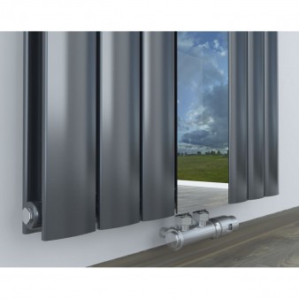 Design Spiegel Doppellagig Badheizkörper Anthrazit Mittelanschluss 1800x610x63 Design Spiegel Doppellagig Badheizkörper Anthrazit Mittelanschluss 1800x610x63