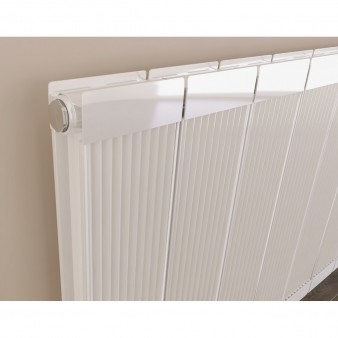 600 x 1260 mm Aluminium Weiß Horizontal Heizkörper Seiten & Mittelanschluss 600 x 1260 mm Aluminium Weiß Horizontal Heizkörper Seiten & Mittelanschluss