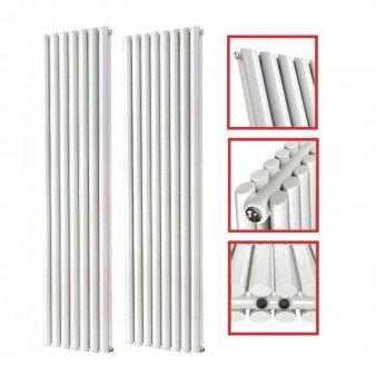 1800 x 490 mm Doppellagig Mittelanschluss Weiß Paneelheizkörper NEU Ellipse Design 1800 x 490 mm Doppellagig Mittelanschluss Weiß Paneelheizkörper NEU Ellipse Design