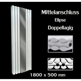 Spiegel Paneelheizkörper 1800x553 Doppellagig Weiß Ellipse Mittelanschluss Spiegel Paneelheizkörper 1800x553 Doppellagig Weiß Ellipse Mittelanschluss
