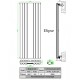 Spiegel Paneelheizkörper 1800x553 Doppellagig Weiß Ellipse Seitenanschluss