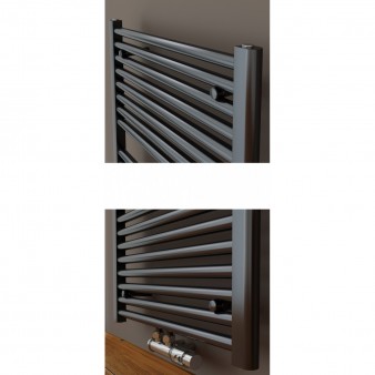 1800 x 600 mm 25mm Profil Gerade Anthrazit Badheizkörper Mittelanschluss 1800 x 600 mm 25mm Profil Gerade Anthrazit Badheizkörper Mittelanschluss