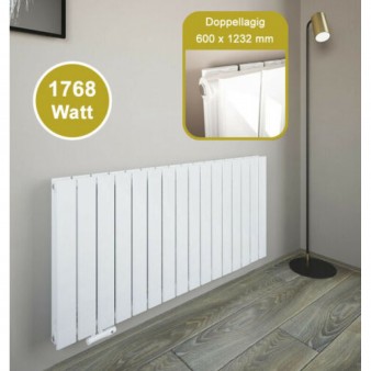 600x1232 mm Doppellagig Weiß Flach Heizkörper Paneelheizkörper Horizontal Badheizkörper Wandheizkörper 600x1232 mm Doppellagig Weiß Flach Heizkörper Paneelheizkörper Horizontal Badheizkörper Wandheizkörper
