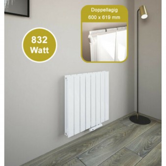 600x619 mm Doppellagig Weiss Flach Heizkörper Paneelheizkörper Horizontal Badheizkörper 600x619 mm Doppellagig Weiss Flach Heizkörper Paneelheizkörper Horizontal Badheizkörper