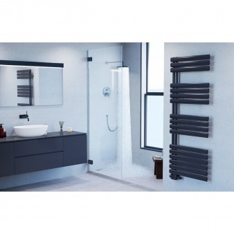 Ellipse Design Badheizkörper Handtuchwärmer Mittelanschluss Anthrazit 1564x600mm Ellipse Design Badheizkörper Handtuchwärmer Mittelanschluss Anthrazit 1564x600mm