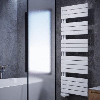 Flach Design Badheizkörper Handtuchwärmer Mittelanschluss Weiß 1800x600mm Flach Design Badheizkörper Handtuchwärmer Mittelanschluss Weiß 1800x600mm