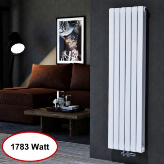 Vertikal 1800x440 Doppellagig Wandheizkörper Weiß