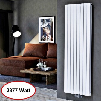 Vertikal 1800x580 Doppellagig Wandheizkörper Weiß