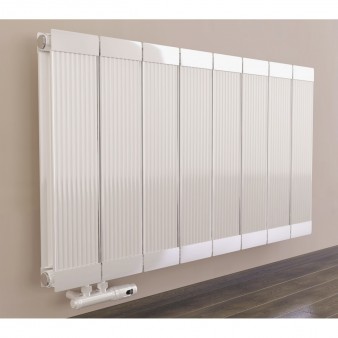 600 x 980 mm Aluminium Weiß Horizontal Heizkörper Seiten & Bittelanschluss 600 x 980 mm Aluminium Weiß Horizontal Heizkörper Seiten & Bittelanschluss