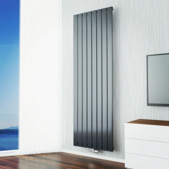 Paneelheizkörper 1800 x 440 Flach Einlagig Anthrazit