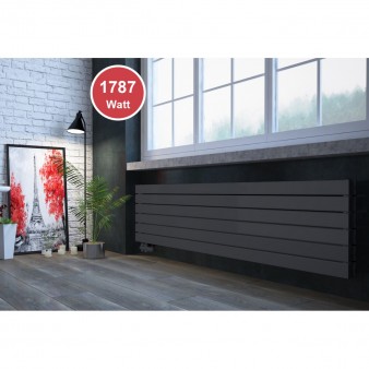 450 x 1800 mm doppellagig Anthrazit Flach Heizkörper Paneelheizkörper Horizontal Badheizkörper 450 x 1800 mm doppellagig Anthrazit Flach Heizkörper Paneelheizkörper Horizontal Badheizkörper