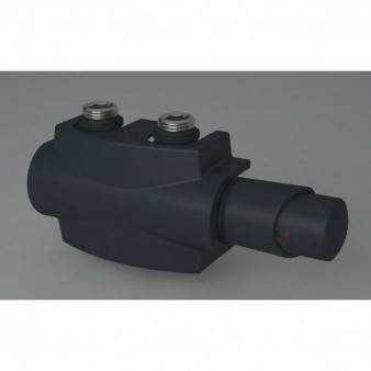 Heizkörper Armatur-Set für Mittelanschluss 50mm Eck Multiblock Anthrazit