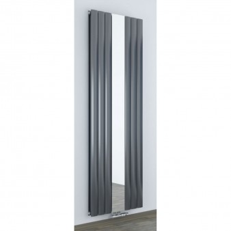 Design Spiegel Doppellagig Badheizkörper Anthrazit Mittelanschluss 1800x610x63