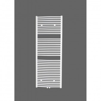 Badheizkörper 1600x600 mm Handtuchheizkörper Weiß gebogen Mittelanschluss