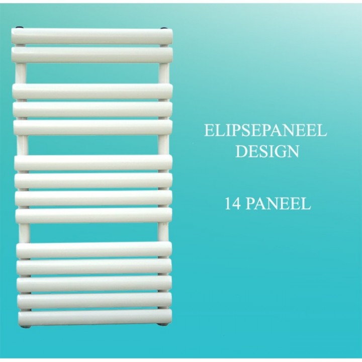 Badheizkörper Handtuchheizkörper 1000x500 Weiß Ellipse