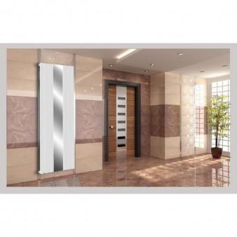 Spiegel Paneelheizkörper 1800x610 Doppellagig Weiß Flach Seitenanschluss