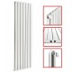 1800 x 608 mm Doppellagig Seitenanschluss Flach Weiß 1800 x 608 mm Doppellagig Seitenanschluss Flach Weiß