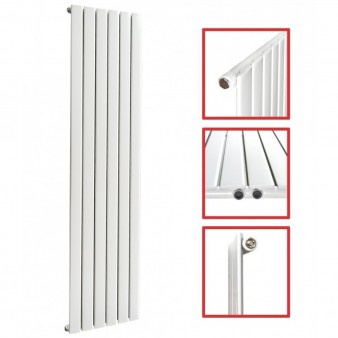 1600 x 452 mm Einlagig Seitenanschluss Flach Weiß