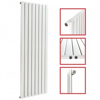 1600 x 604 mm Einlagig Seitenanschluss Flach Weiß