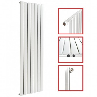 1800x542 FLACH Einlagig Weiß Mittelanschluss Paneelheizkörper