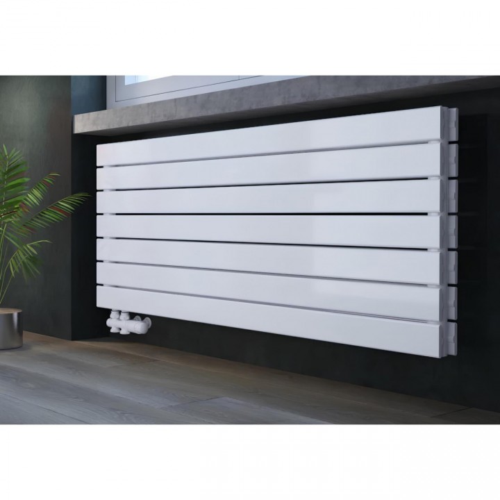 602 x 1200 mm doppellagig Weiß Flach Heizkörper Paneelheizkörper Horizontal Badheizkörper