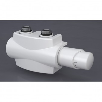 Heizkörper Armatur-Set für Mittelanschluss 50mm Eck Multiblock Weiss Heizkörper Armatur-Set für Mittelanschluss 50mm Eck Multiblock Weiss