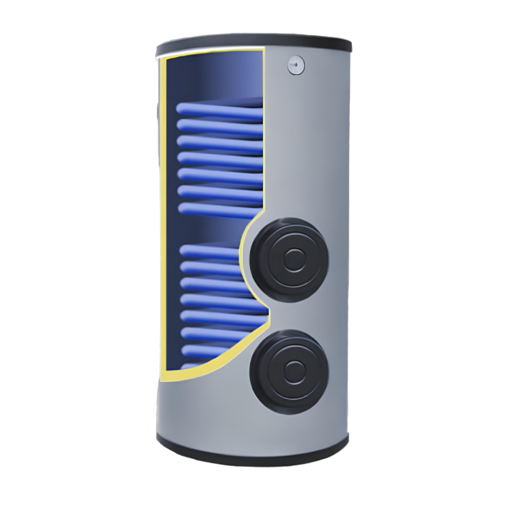 Trinkwasserspeicher Warmwasserspeicher Solarspeicher Brauchwasserspeicher 2 Wärmetauscher 150L