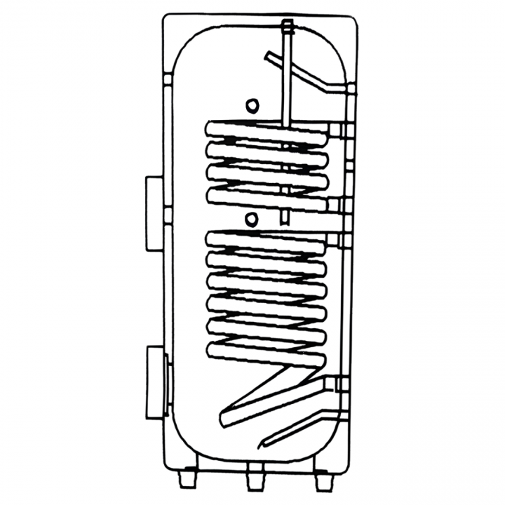 Trinkwasserspeicher Warmwasserspeicher Solarspeicher Brauchwasserspeicher 2 Wärmetauscher 150L