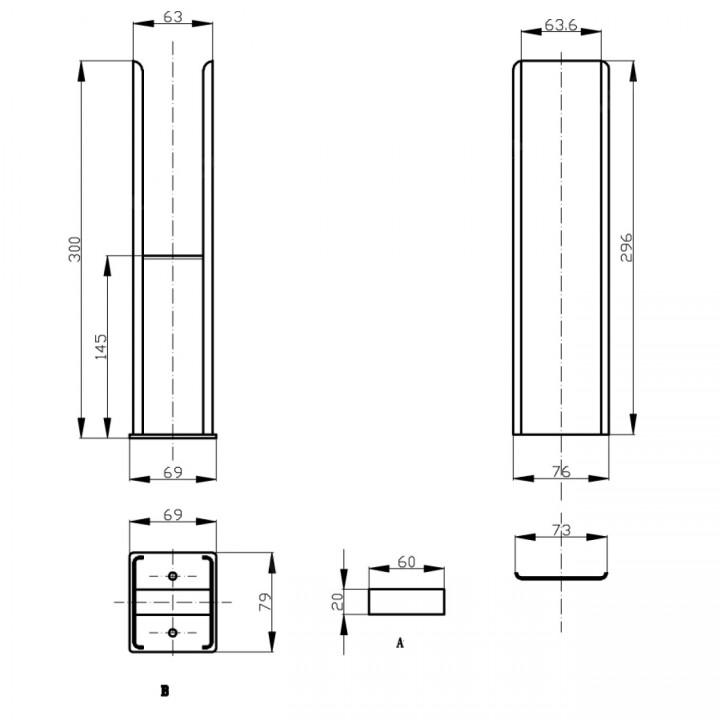 Stand Füße Set für Doppellagig Flach Heizkörper Weiß Stand Füße Set für Doppellagig Flach Heizkörper Weiß