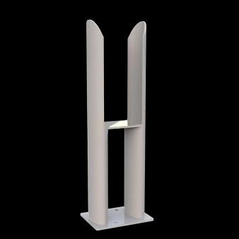 Stand Füße Set für Doppellagig  Ellipse Heizkörper Weiß