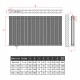 600x616 Alu Doppellagig Paneelheizkörper Flach Aluminium Vertikal Wandheizkörper Anthrazit