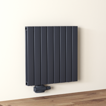 600x616 Alu Doppellagig Paneelheizkörper Flach Aluminium Vertikal Wandheizkörper Anthrazit