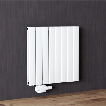 600x616 Alu Doppellagig Paneelheizkörper Flach Aluminium Vertikal Wandheizkörper Weiß