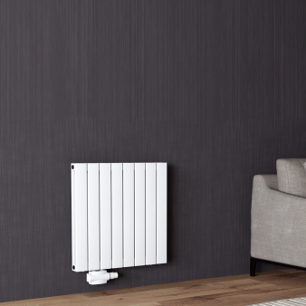 600x616 Alu Doppellagig Paneelheizkörper Flach Aluminium Vertikal Wandheizkörper Weiß