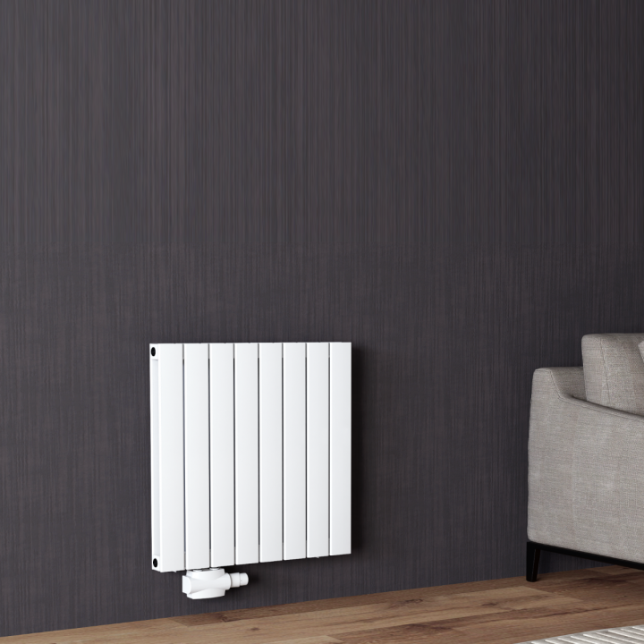 600x616 Alu Doppellagig Paneelheizkörper Flach Aluminium Vertikal Wandheizkörper Weiß