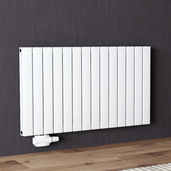 600x1078 Alu Doppellagig Paneelheizkörper Flach Aluminium Vertikal Wandheizkörper Weiß