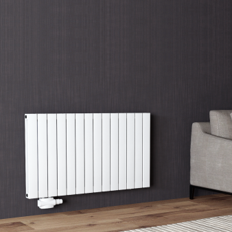 600x1078 Alu Doppellagig Paneelheizkörper Flach Aluminium Vertikal Wandheizkörper Weiß