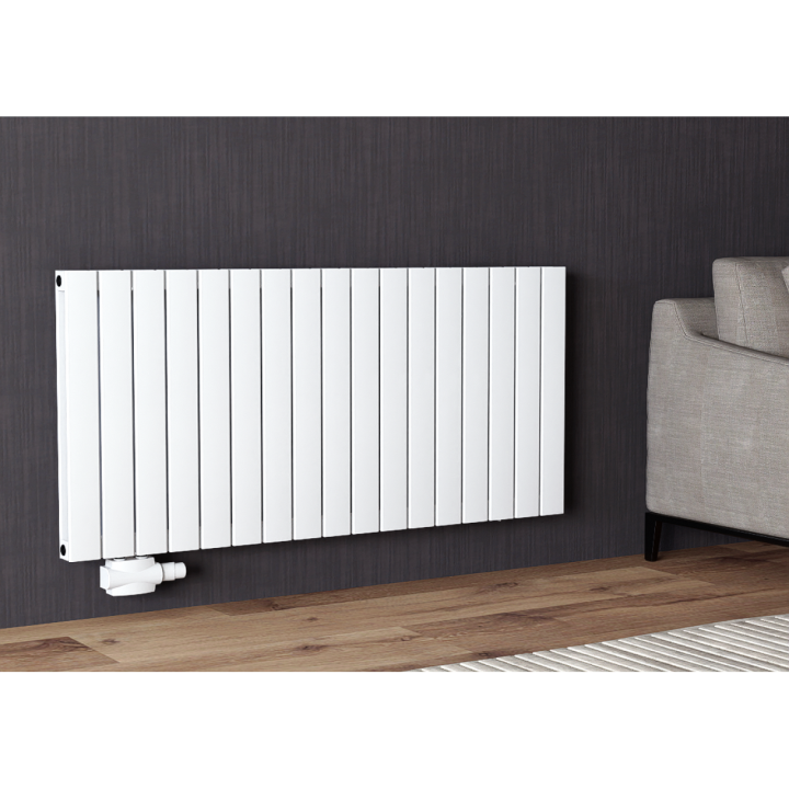 600x1309 Alu Doppellagig Paneelheizkörper Flach Aluminium Vertikal Wandheizkörper Weiß