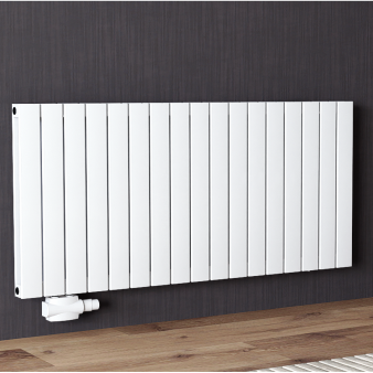 600x1309 Alu Doppellagig Paneelheizkörper Flach Aluminium Vertikal Wandheizkörper Weiß