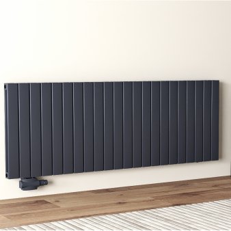 600x1694 Alu Doppellagig Paneelheizkörper Flach Aluminium Vertikal Wandheizkörper Anthrazit