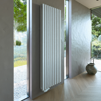 1800 x 590 Ellipse Doppellagig Weiss Versetzte Mittel Anschluss Paneelheizkörper